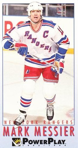 #162 Mark Messier - New York Rangers - 1993-94 Fleer PowerPlay Hockey
