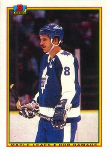 #162 Rob Ramage - Toronto Maple Leafs - 1990-91 Bowman Hockey