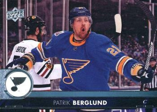 #162 Patrik Berglund - St. Louis Blues - 2017-18 Upper Deck Hockey