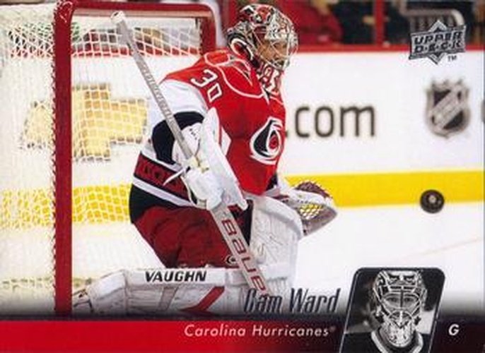 #162 Cam Ward - Carolina Hurricanes - 2010-11 Upper Deck Hockey