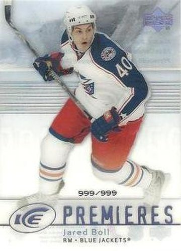 #162 Jared Boll - Columbus Blue Jackets - 2007-08 Upper Deck Ice Hockey