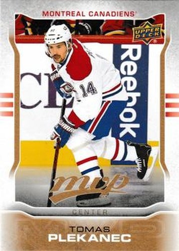 #162 Tomas Plekanec - Montreal Canadiens - 2014-15 Upper Deck MVP Hockey