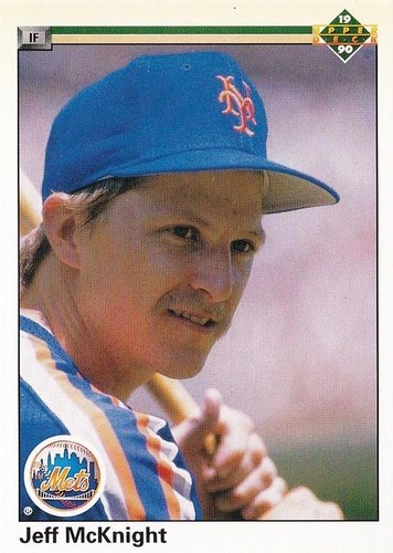 #162 Jeff McKnight - New York Mets - 1990 Upper Deck Baseball