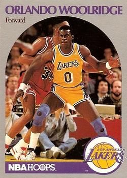 #162 Orlando Woolridge - Los Angeles Lakers - 1990-91 Hoops Basketball