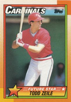 #162 Todd Zeile - St. Louis Cardinals - 1990 Topps Baseball