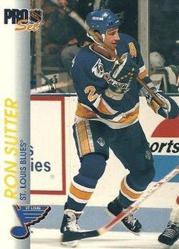 #162 Ron Sutter - St. Louis Blues - 1992-93 Pro Set Hockey