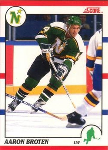 #162 Aaron Broten - Minnesota North Stars - 1990-91 Score Canadian Hockey