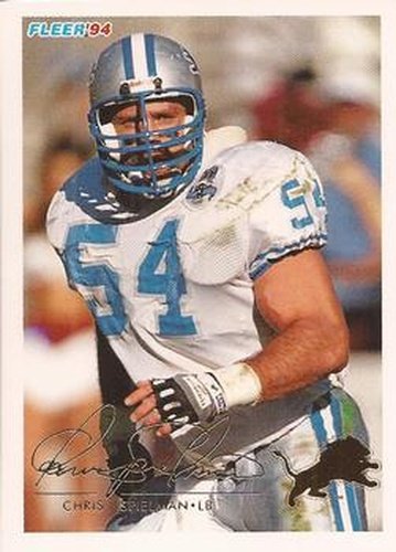 #162 Chris Spielman - Detroit Lions - 1994 Fleer Football