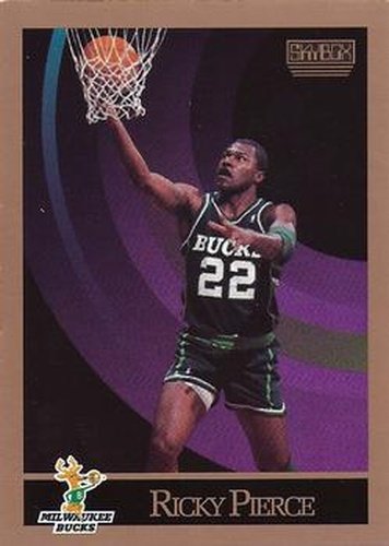 #162 Ricky Pierce - Milwaukee Bucks - 1990-91 SkyBox Basketball
