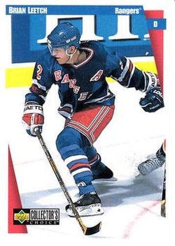 #162 Brian Leetch - New York Rangers - 1997-98 Collector's Choice Hockey