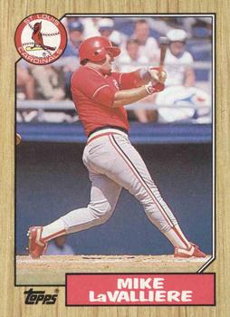 #162 Mike LaValliere - St. Louis Cardinals - 1987 Topps Baseball