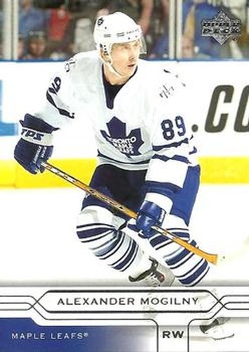 #162 Alexander Mogilny - Toronto Maple Leafs - 2004-05 Upper Deck Hockey