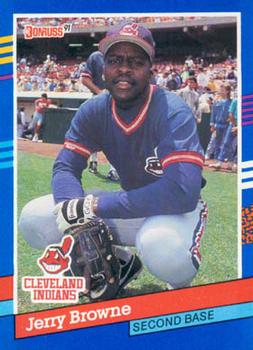 #162 Jerry Browne - Cleveland Indians - 1991 Donruss Baseball