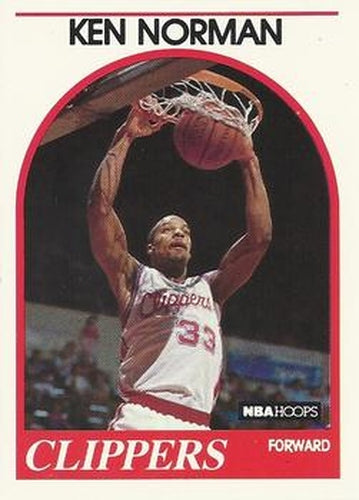 #162 Ken Norman - Los Angeles Clippers - 1989-90 Hoops Basketball