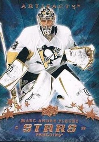 #162 Marc-Andre Fleury - Pittsburgh Penguins - 2008-09 Upper Deck Artifacts Hockey