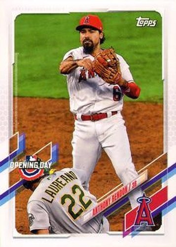 #162 Anthony Rendon - Los Angeles Angels - 2021 Topps Opening Day Baseball