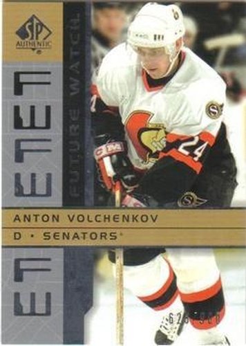 #162 Anton Volchenkov - Ottawa Senators - 2002-03 SP Authentic Hockey