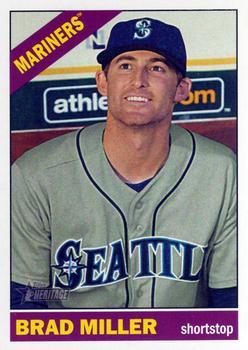#162 Brad Miller - Seattle Mariners - 2015 Topps Heritage Baseball
