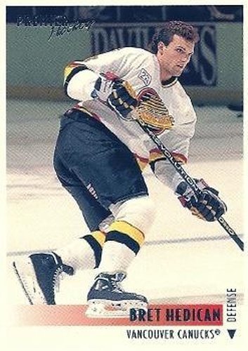 #162 Bret Hedican - Vancouver Canucks - 1994-95 Topps Premier Hockey