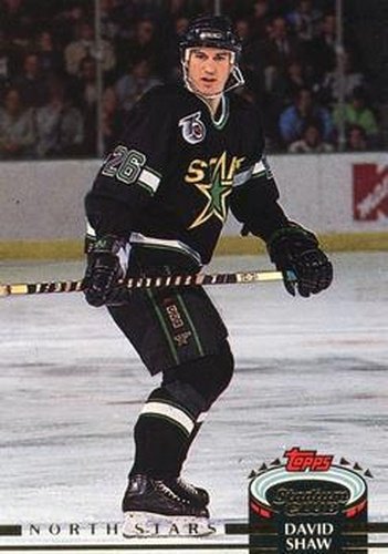 #162 David Shaw - Minnesota North Stars - 1992-93 Stadium Club Hockey