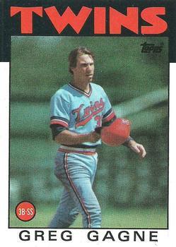 #162 Greg Gagne - Minnesota Twins - 1986 Topps Baseball