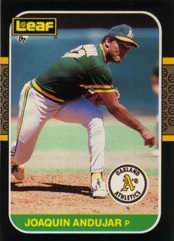 #162 Joaquin Andujar - Oakland Athletics - 1987 Leaf Baseball