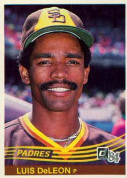 #162 Luis DeLeon - San Diego Padres - 1984 Donruss Baseball