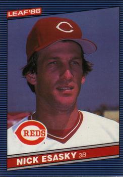 #162 Nick Esasky - Cincinnati Reds - 1986 Leaf Baseball