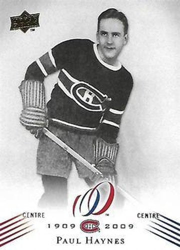 #162 Paul Haynes - Montreal Canadiens - 2008-09 Upper Deck Montreal Canadiens Centennial Hockey