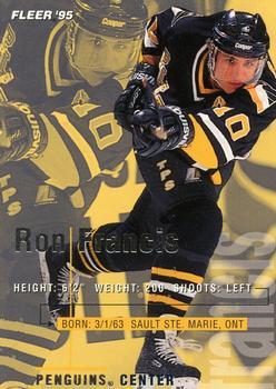 #162 Ron Francis - Pittsburgh Penguins - 1994-95 Fleer Hockey