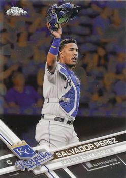 #162 Salvador Perez - Kansas City Royals - 2017 Topps Chrome Baseball