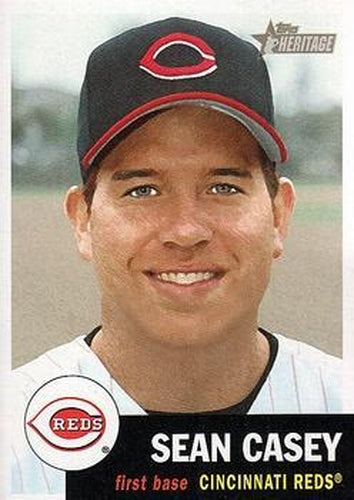 #162 Sean Casey - Cincinnati Reds - 2002 Topps Heritage Baseball