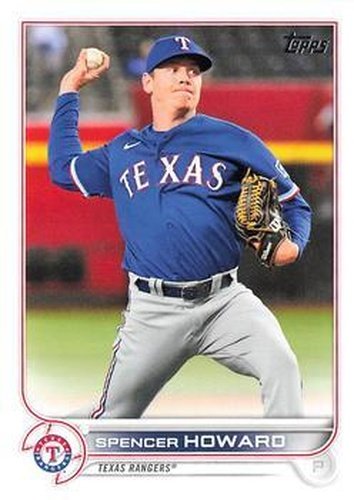 #162 Spencer Howard - Texas Rangers - 2022 Topps Baseball