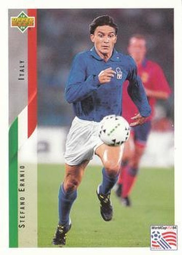 #162 Stefano Eranio - Italy - 1994 Upper Deck World Cup Contenders English/Spanish Soccer
