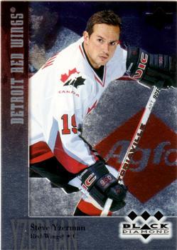 #162 Steve Yzerman - Detroit Red Wings - 1996-97 Upper Deck Black Diamond Hockey
