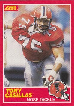#162 Tony Casillas - Atlanta Falcons - 1989 Score Football