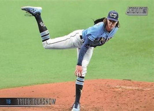 #162 Tyler Glasnow - Tampa Bay Rays - 2021 Stadium Club Baseball