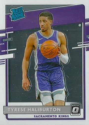 #162 Tyrese Haliburton - Sacramento Kings - 2020-21 Donruss Optic Basketball