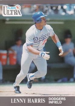 #162 Lenny Harris - Los Angeles Dodgers - 1991 Ultra Baseball