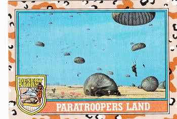 #162 Paratroopers Land - 1991 Topps Desert Storm
