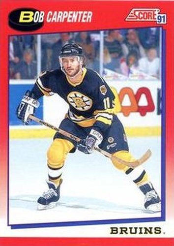 #162 Bob Carpenter - Boston Bruins - 1991-92 Score Canadian Bilingual Hockey