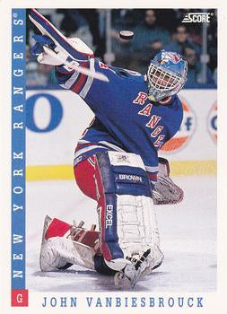 #162 John Vanbiesbrouck - New York Rangers - 1993-94 Score Canadian Hockey