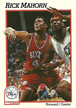 #162 Rick Mahorn - Philadelphia 76ers - 1991-92 Hoops Basketball