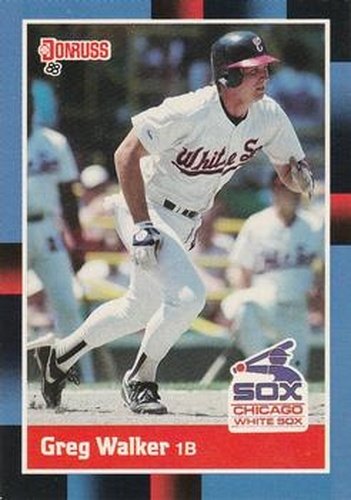 #162 Greg Walker - Chicago White Sox - 1988 Donruss Baseball
