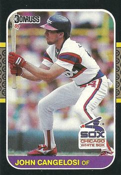 #162 John Cangelosi - Chicago White Sox - 1987 Donruss Baseball