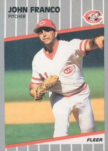 #162 John Franco - Cincinnati Reds - 1989 Fleer Baseball