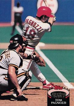 #162 Tom Pagnozzi - St. Louis Cardinals - 1992 Stadium Club Baseball