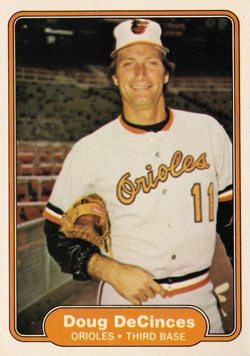 #162 Doug DeCinces - Baltimore Orioles - 1982 Fleer Baseball