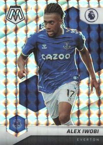 #162 Alex Iwobi - Everton - 2021-22 Panini Mosaic Premier League - Mosaic Soccer