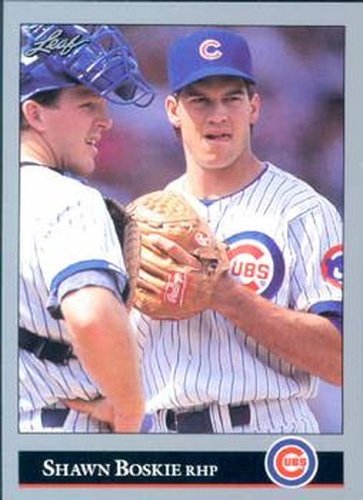#162 Shawn Boskie - Chicago Cubs - 1992 Leaf Baseball